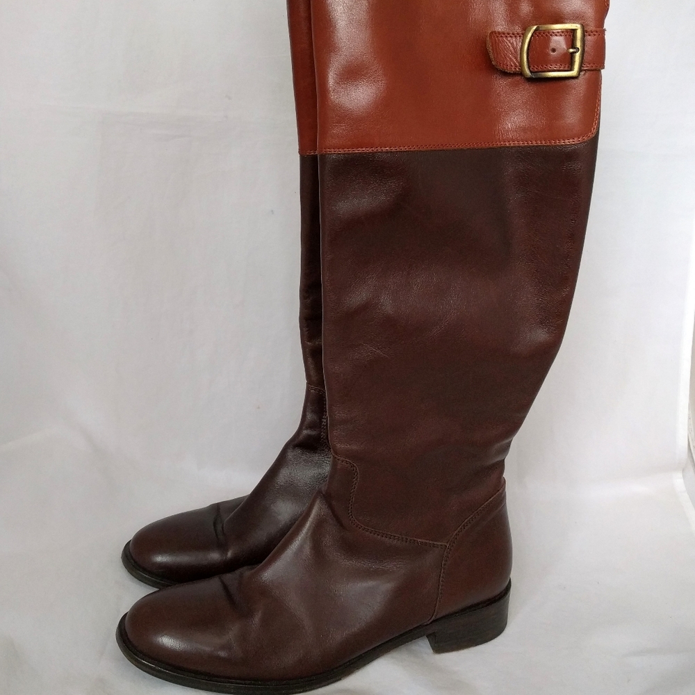 SAKS FIFTH AVE. leather ridding boots